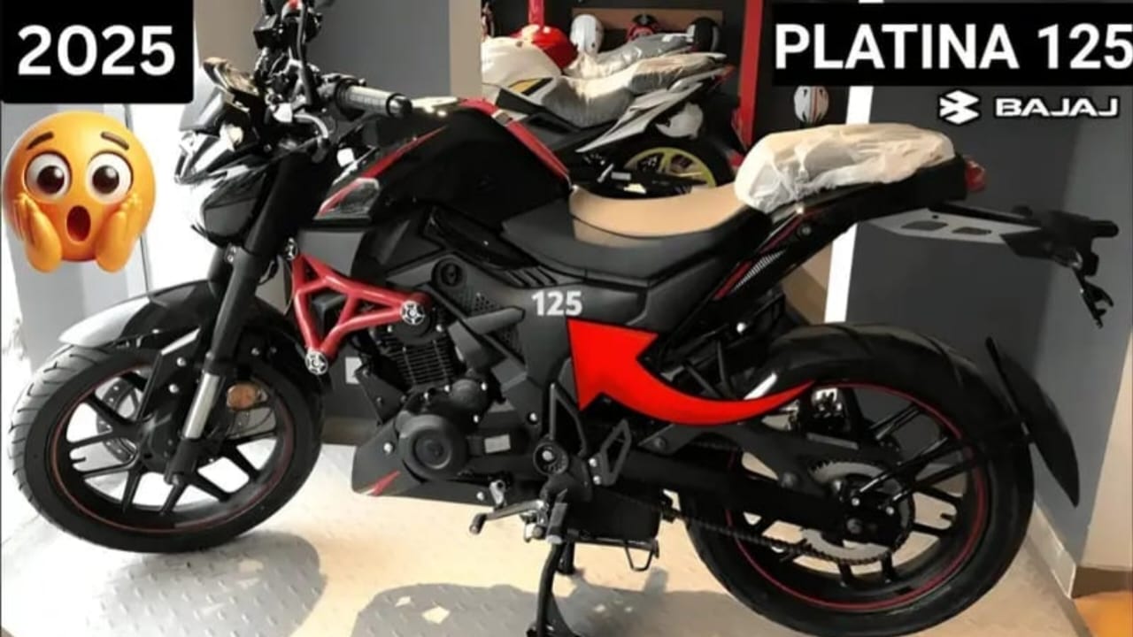 Bajaj Platina 125 Bike 2025– 125cc Fuel-Efficient Engine, 72KMPL Mileage, CBS Braking System & Strong Premium Design at Low Budget Price!